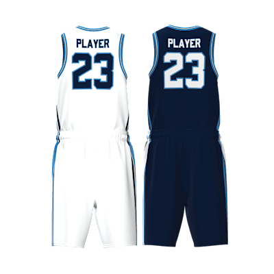 Custom Men's Reversible Basketball Jersey and Shorts Alternate View 2