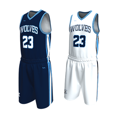 Custom Men's Reversible Basketball Jersey and Shorts Alternate View 3
