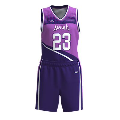 Custom Women's Single Ply Basketball Jersey and Shorts Alternate View 1