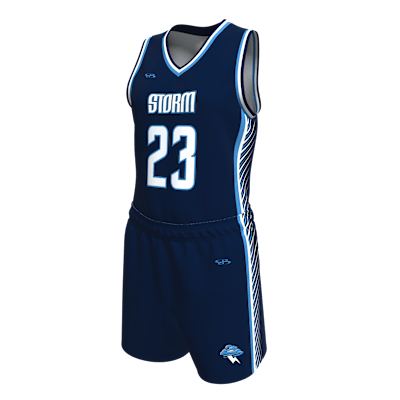 Custom Women's Single Ply Basketball Jersey and Shorts Alternate View 3