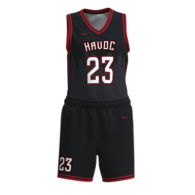 Custom Women's Single Ply Basketball Jersey and Shorts Alternate View 1
