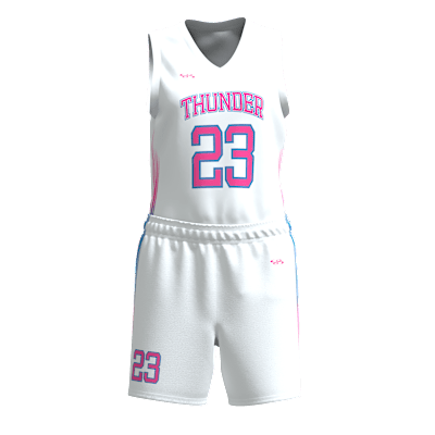 Custom Women's Single Ply Basketball Jersey and Shorts Alternate View 1
