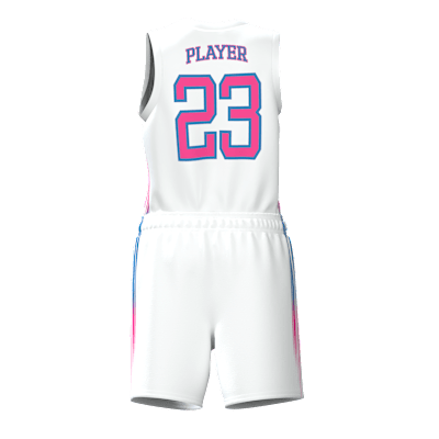 Custom Women's Single Ply Basketball Jersey and Shorts Alternate View 2