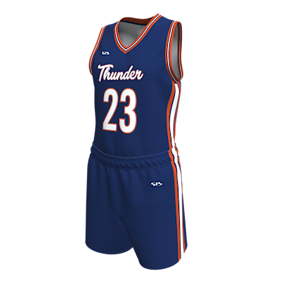 Custom Women's Single Ply Basketball Jersey and Shorts Alternate View 3
