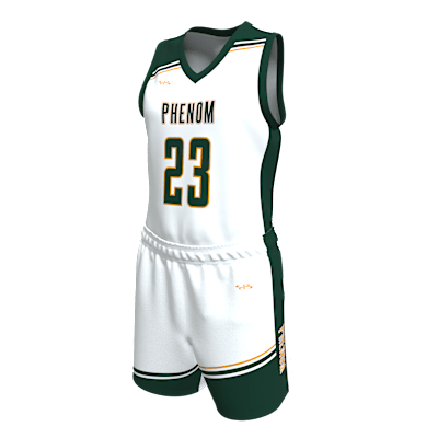 Custom Women's Single Ply Basketball Jersey and Shorts Alternate View 3