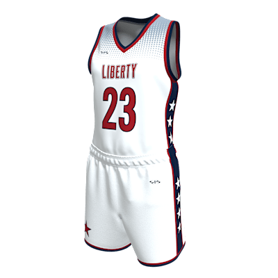 Custom Women's Single Ply Basketball Jersey and Shorts Alternate View 3