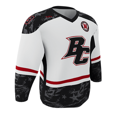 Custom Hockey Jerseys with A Chiefs Twill Logo Adult Goalie Cut / (name and Sleeve Numbers) / Red