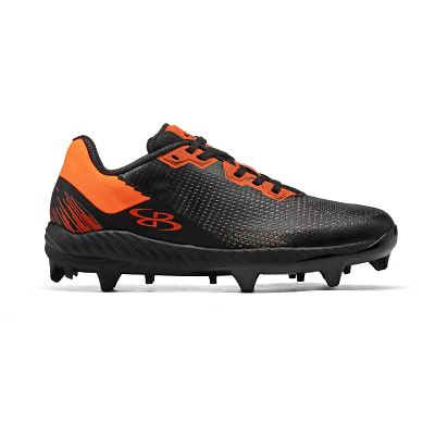 Orange and black youth hotsell baseball cleats