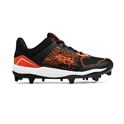 Black orange youth baseball cleats hotsell