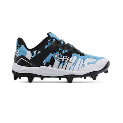 Boombah Men\'s Size 12 Cleats Softball Metal Black White Men’s Shoes EUC Sports Boombah Medium Width (D, M) Baseball & Softball Shoes for  main image 4