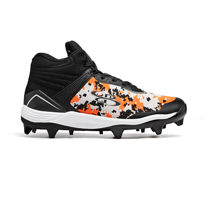 Orange and white baseball cleats online