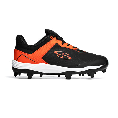 Navy blue and orange baseball cleats online