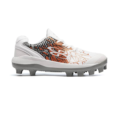 Orange baseball hot sale cleats molded