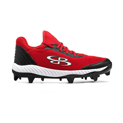 Red hot sale softball cleats