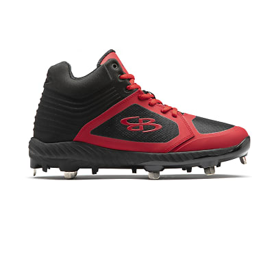 Red molded baseball on sale cleats