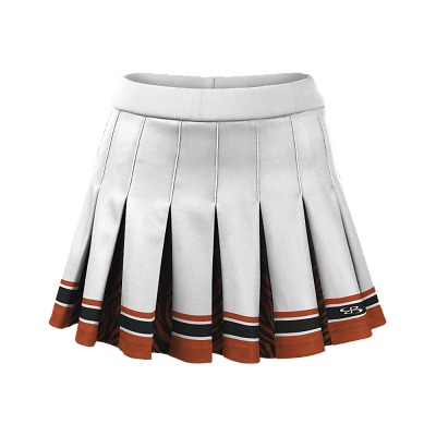 White pleated shop cheer skirt