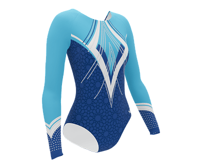 Long Sleeve Rhinestone Competition Leotard