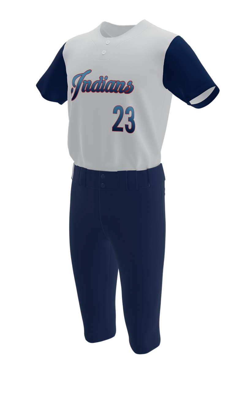 Left Royal Lions 2 Button Short Sleeve Jersey & Pant