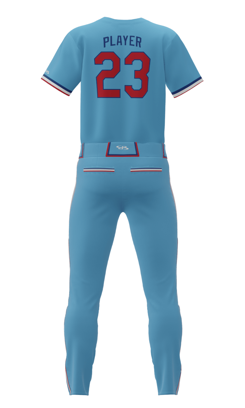 Back Columbia Thunder Full Button Short Sleeve Jersey & Pant