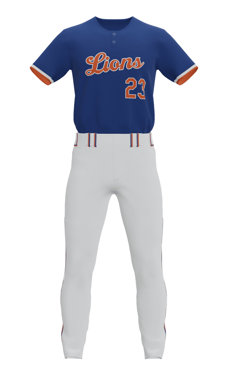 Front Royal Lions 2 Button Short Sleeve Jersey & Pant