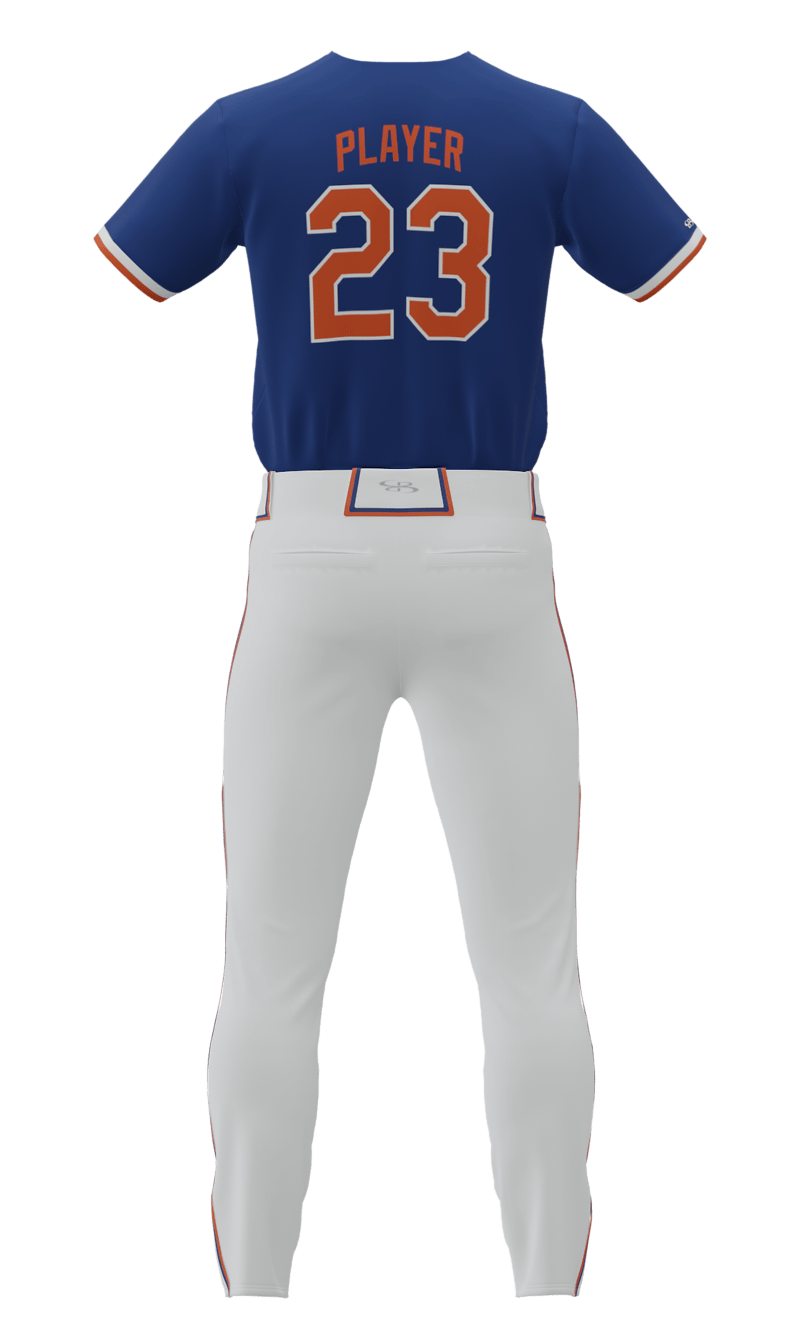 Back Royal Lions 2 Button Short Sleeve Jersey & Pant