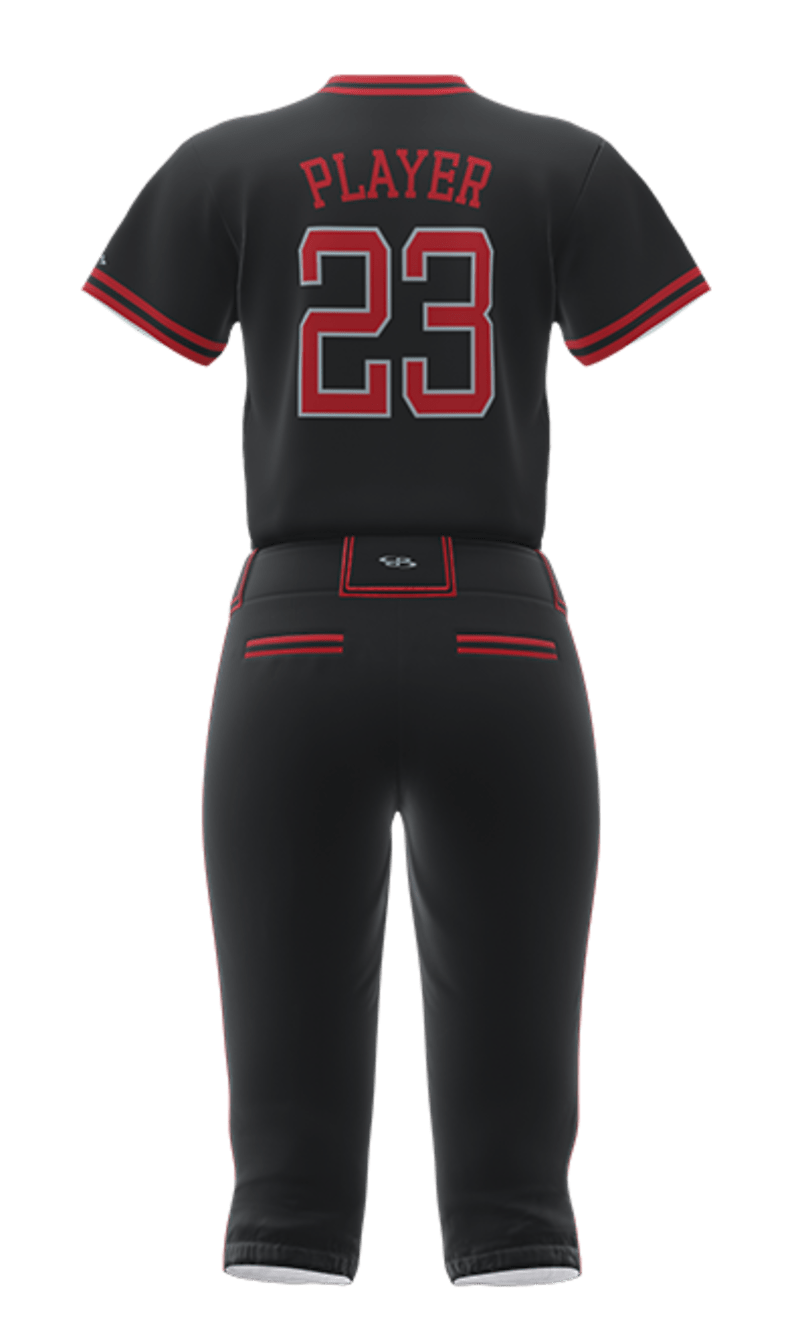 Back Black Chargers V-Neck Short Sleeve Jersey & Pant