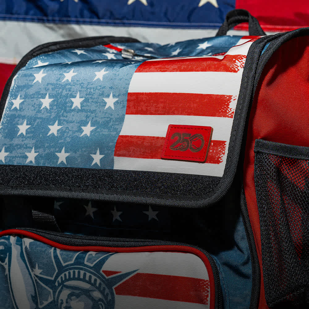 baseball bat bag with usa flag printed design