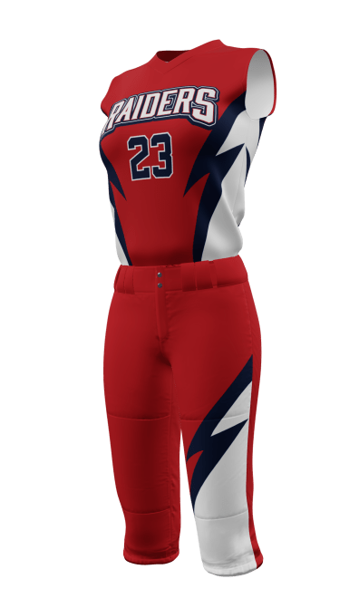 Left Red Raiders Semi-Fitted Sleeveless V-Neck Jersey & Knicker