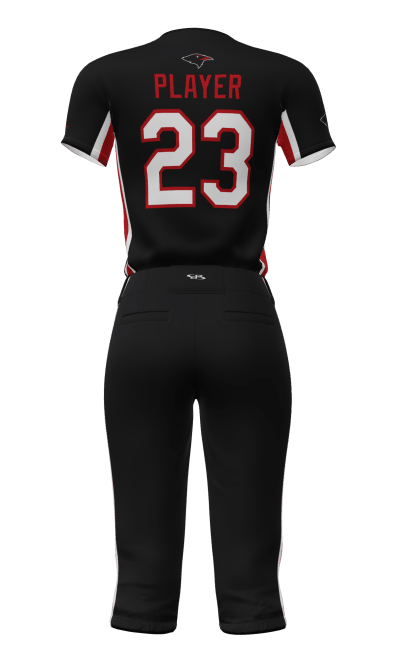 Back Black Ravens Semi-Fitted Crew Neck Jersey & Knicker