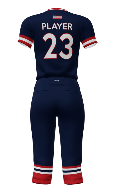 Back Navy Thunder Semi-Fitted Crew Neck Jersey & Knicker