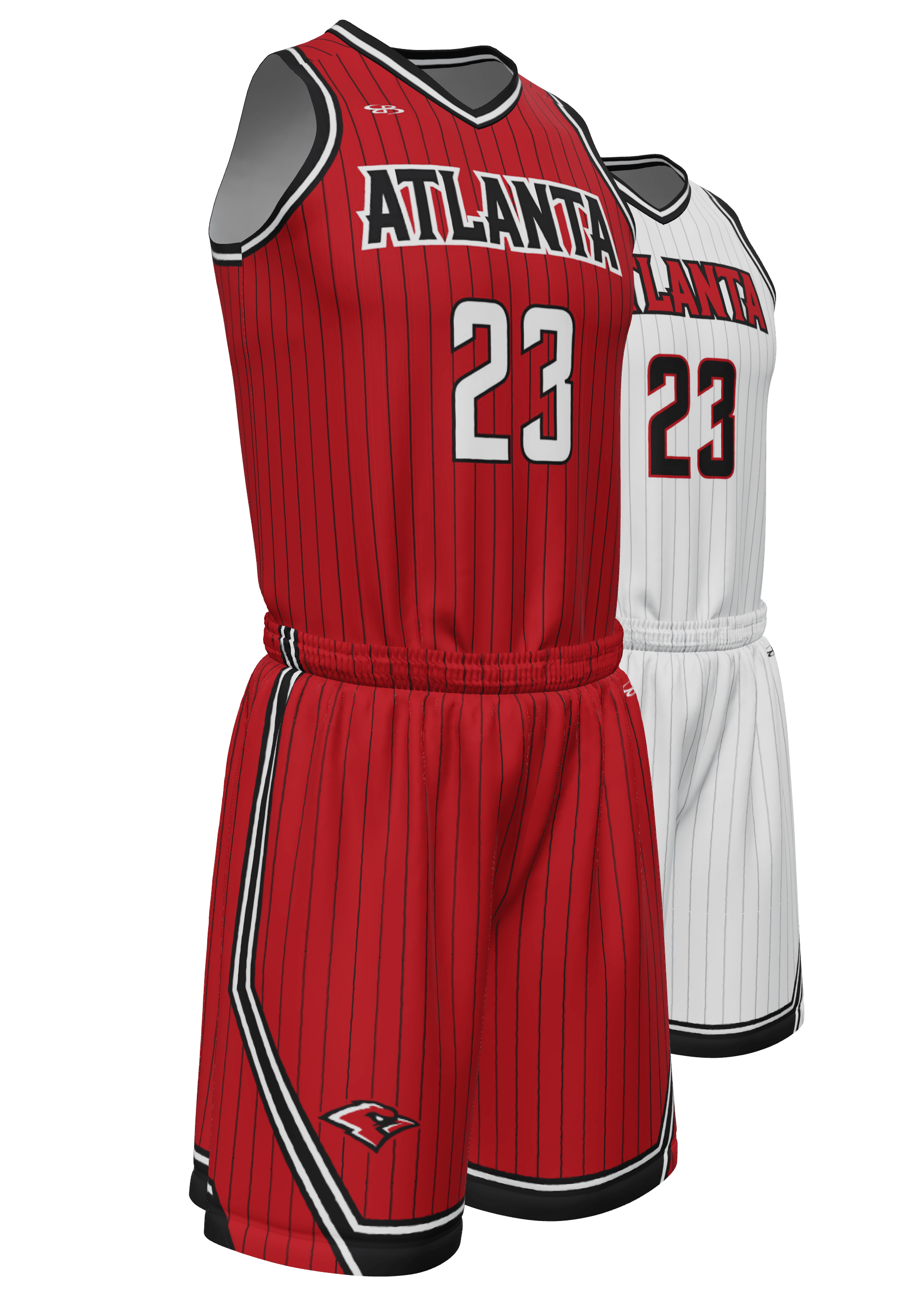 Custom Men's Basketball Practice Jersey with Matching Shorts Red / L