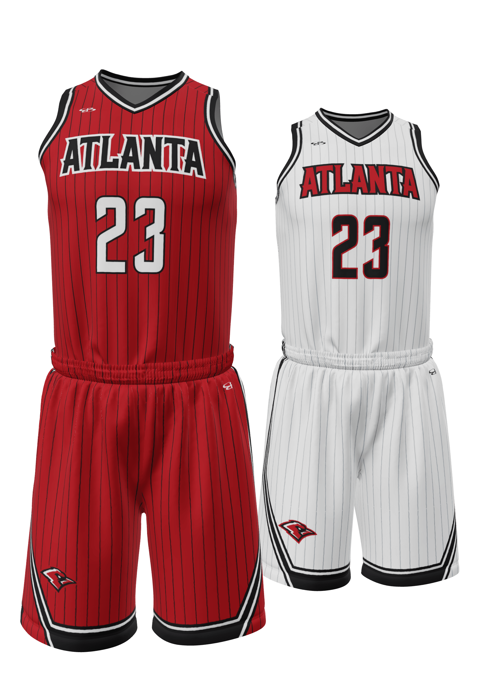 Reversible Atlanta Jersey and Reversible Shorts Front