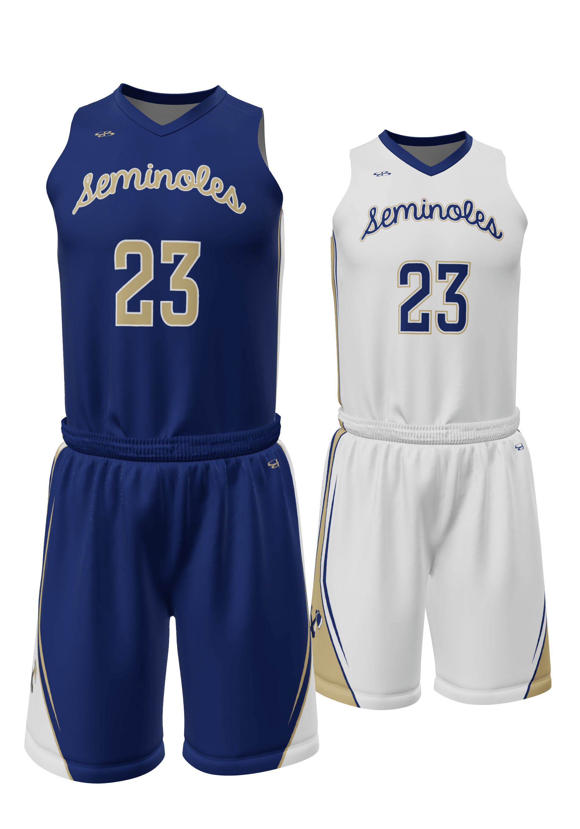 Reversible Seminoles Jersey and Reversible Shorts Front View
