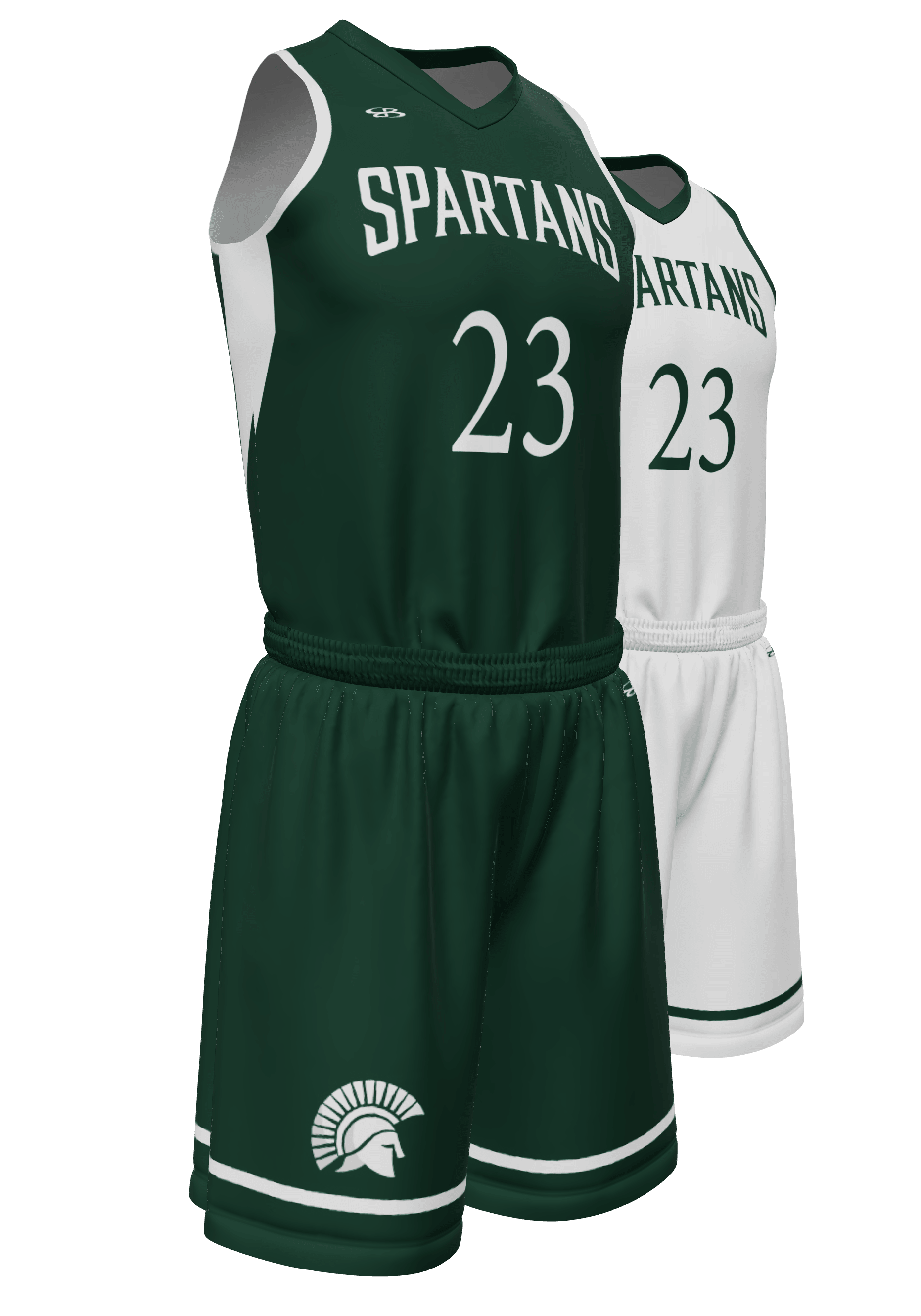 Reversible Spartans Jersey and Reversible Shorts