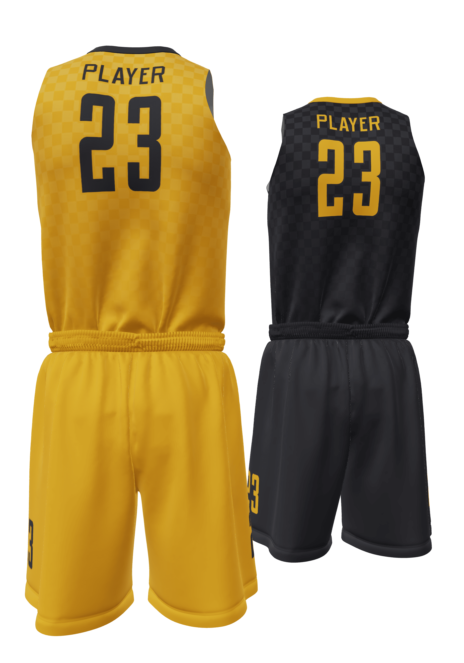 Reversible Pacers Jersey and Reversible Shorts Back View