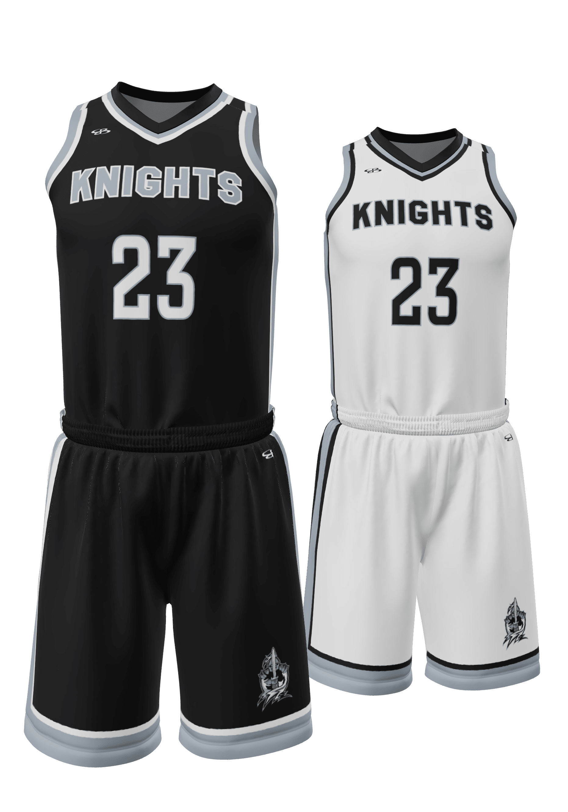 Plain Black Sublimated Custom Boys Girls Basketball Uniforms | YoungSpeeds Mens