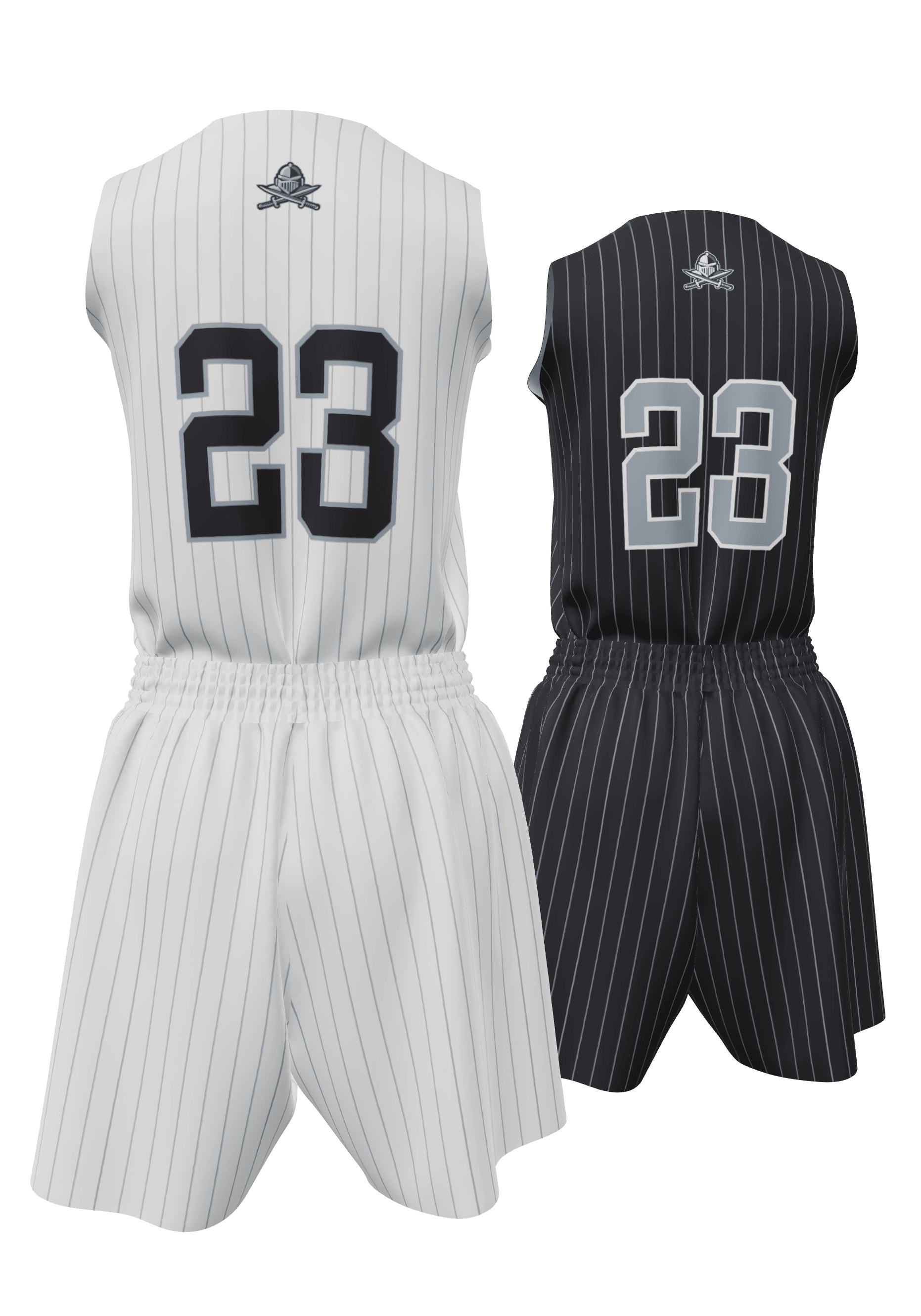 Reversible Knights Jersey and Reversible Shorts Back View