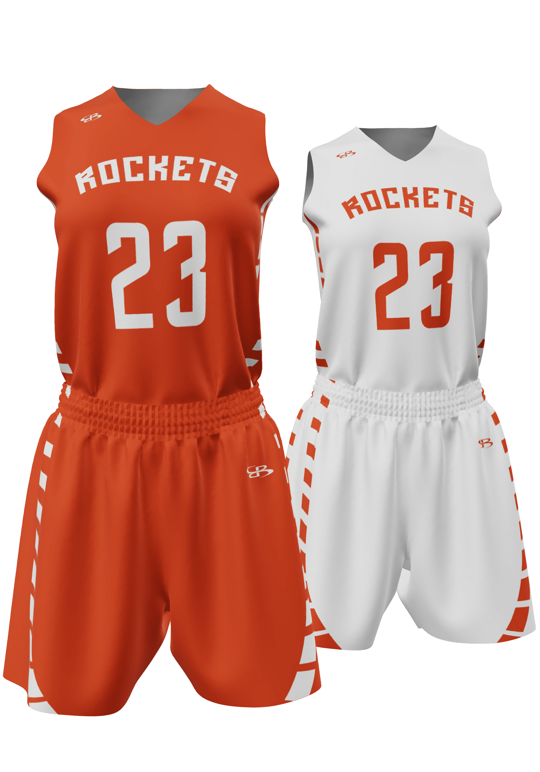 Reversible Rockets Jersey and Reversible Shorts Front View