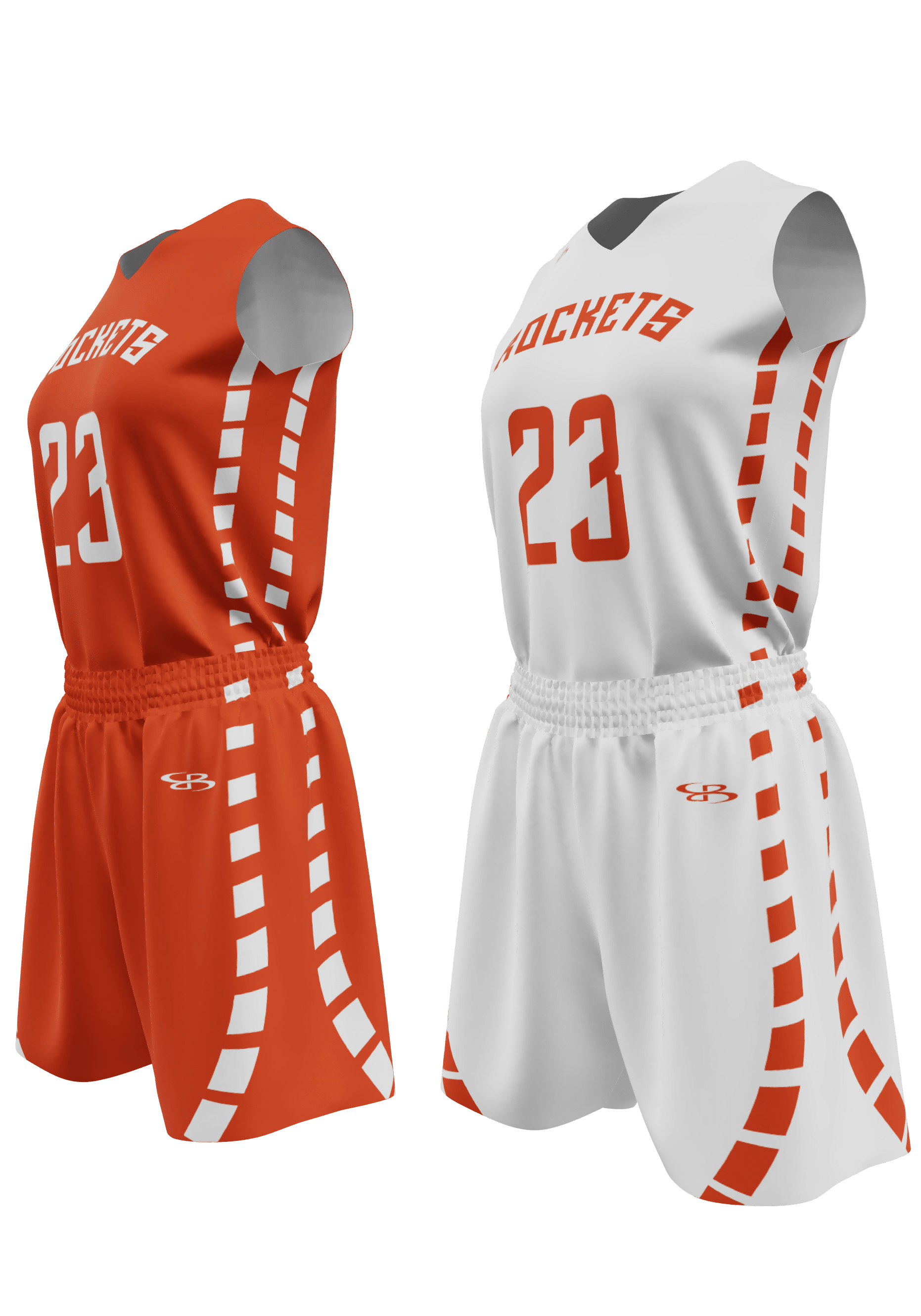 Reversible Rockets Jersey and Reversible Shorts 3/4 View Left