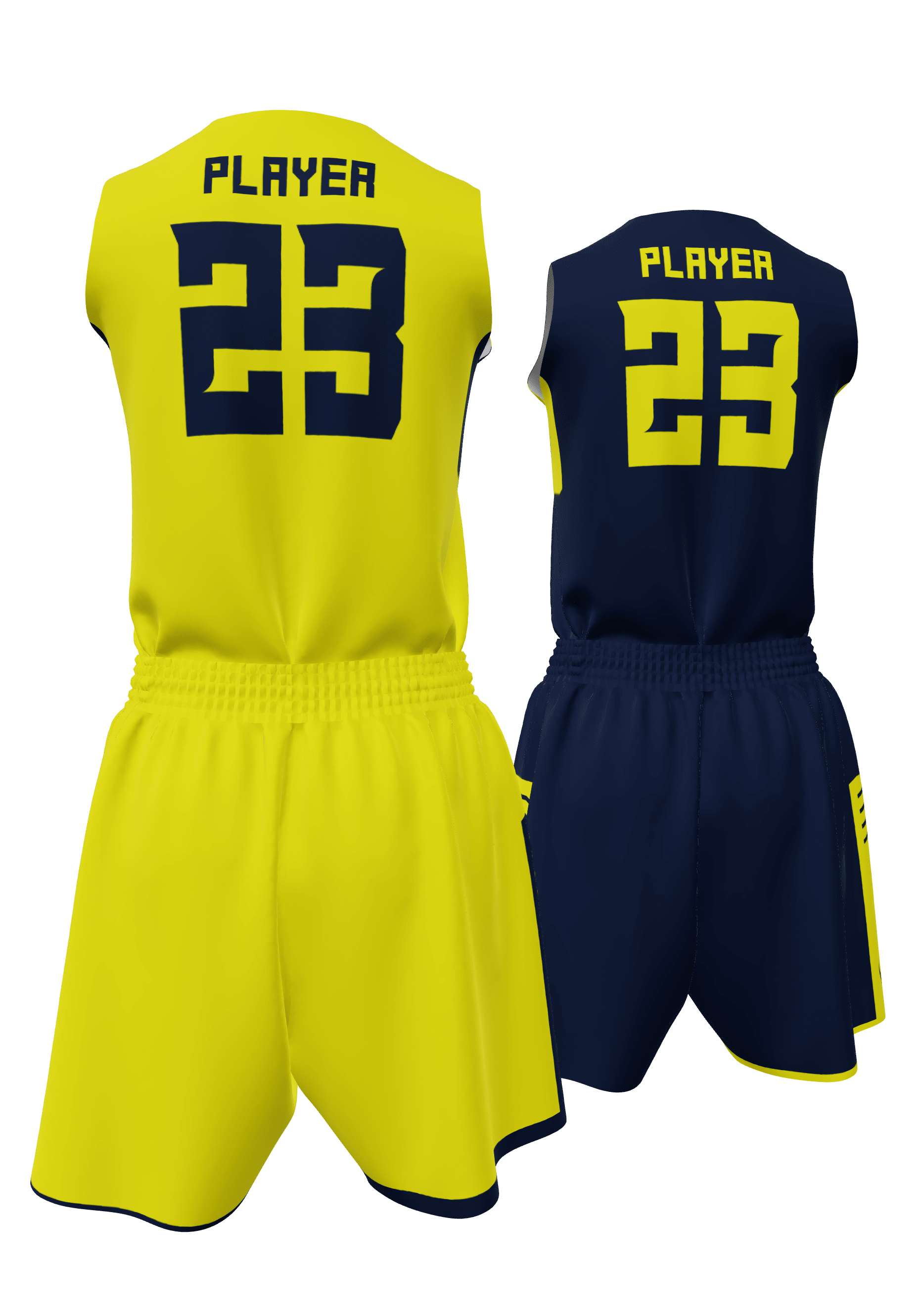 Reversible Express Jersey and Reversible Shorts Back View