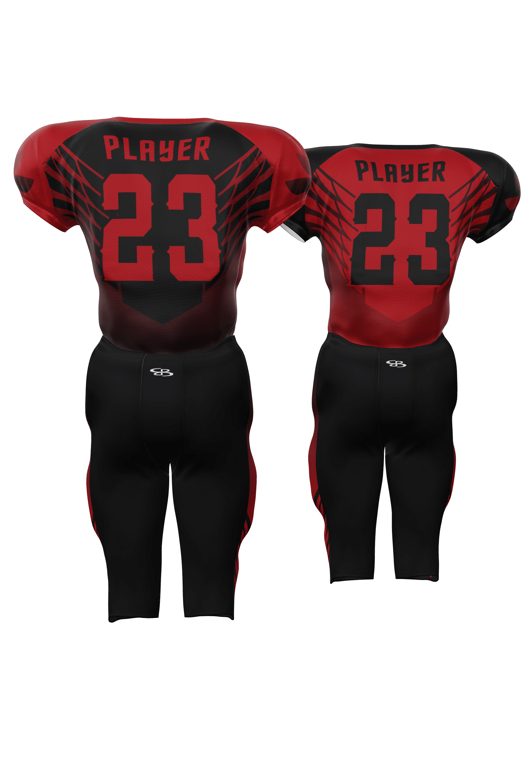 Falcons Reversible Mesh Jersey and 200 Series Integrated Pants Back View
