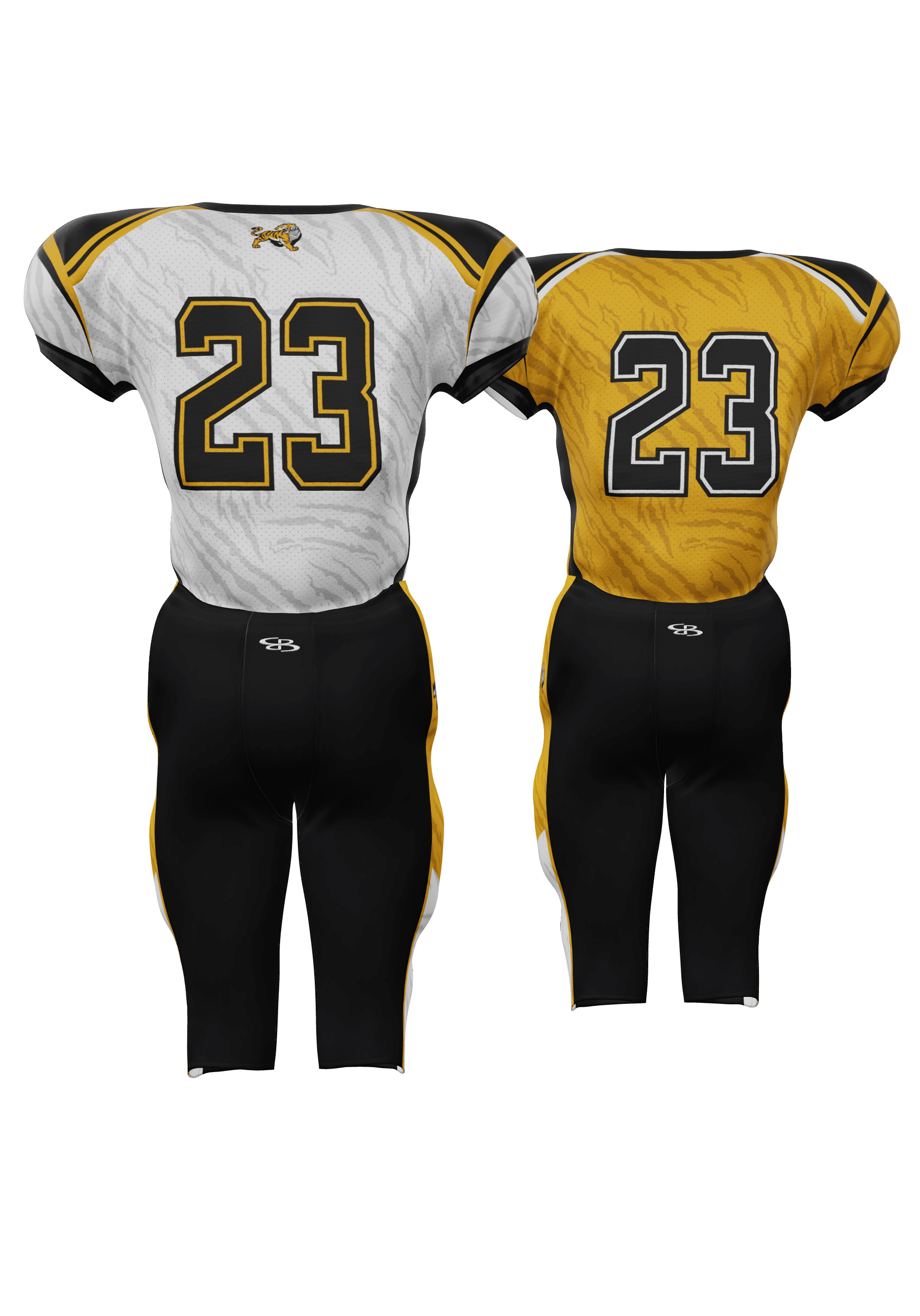 Tigers Reversible Mesh Jersey and 200 Series Integrated Pants Back View