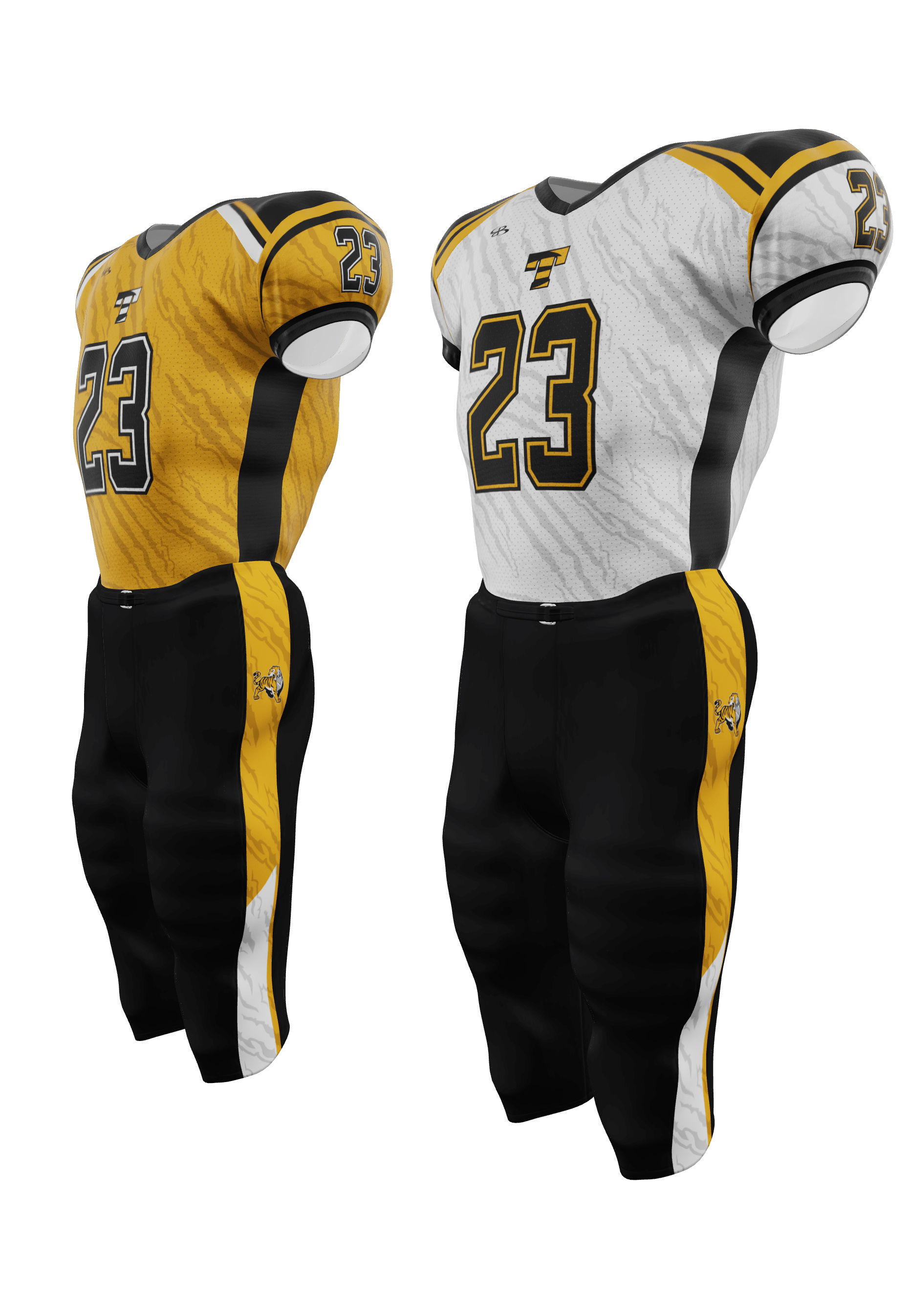 Tigers Reversible Mesh Jersey and 200 Series Integrated Pants 3/4 View Left