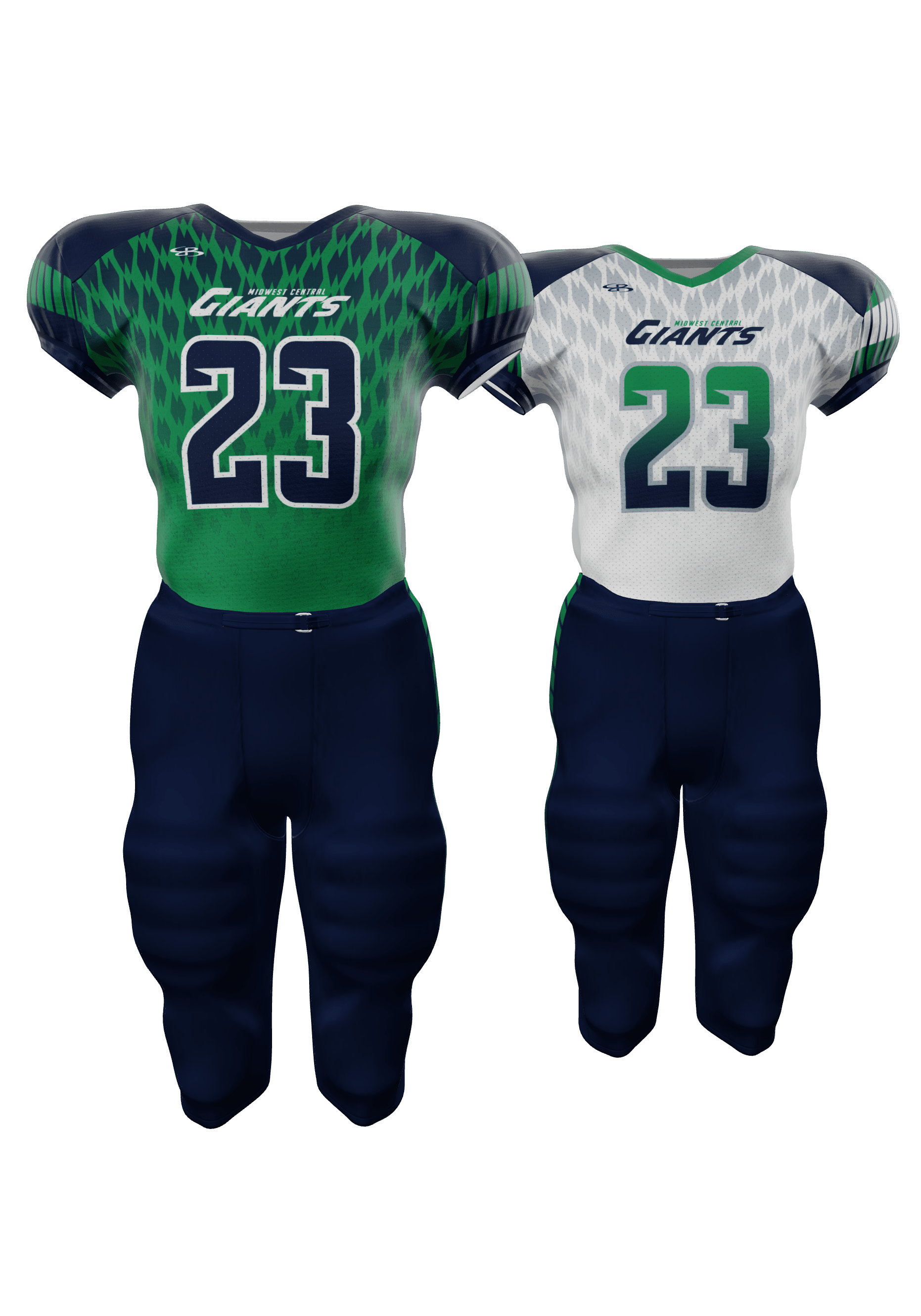 Giants Reversible Mesh Jersey and 200 Series Integrated Pants Front View