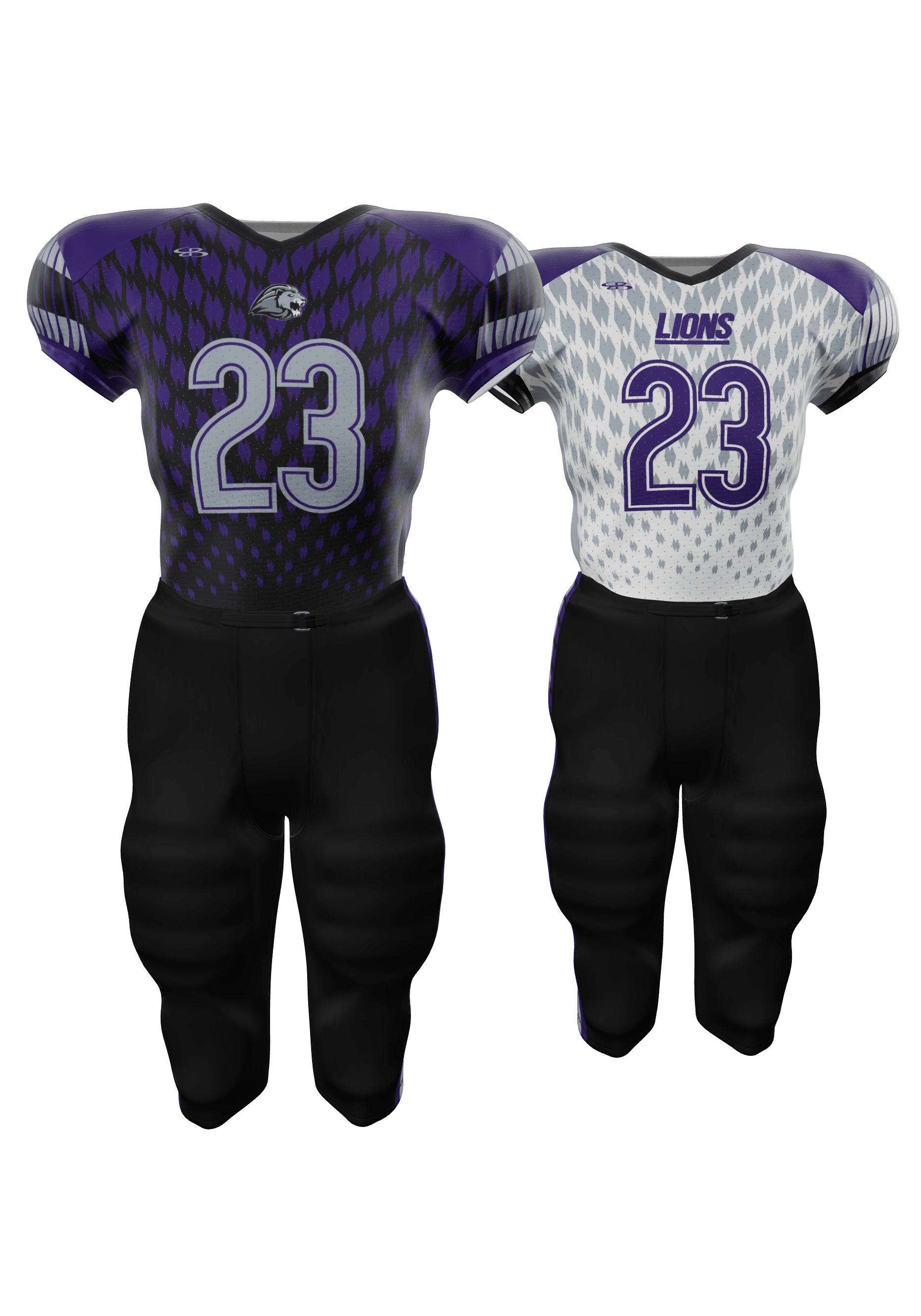 Lions Reversible Jersey and 200 Series Integrated Pants Front View