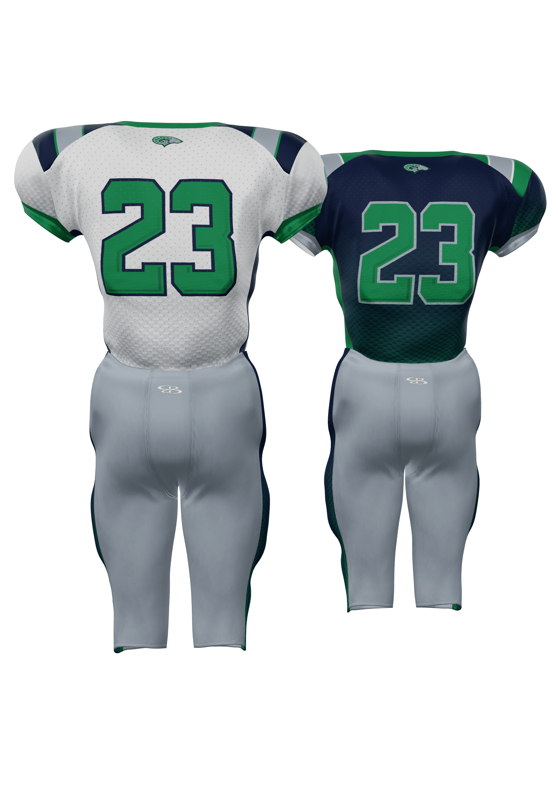 Rams Reversible Jersey and 200 Series Integrated Pants Back View