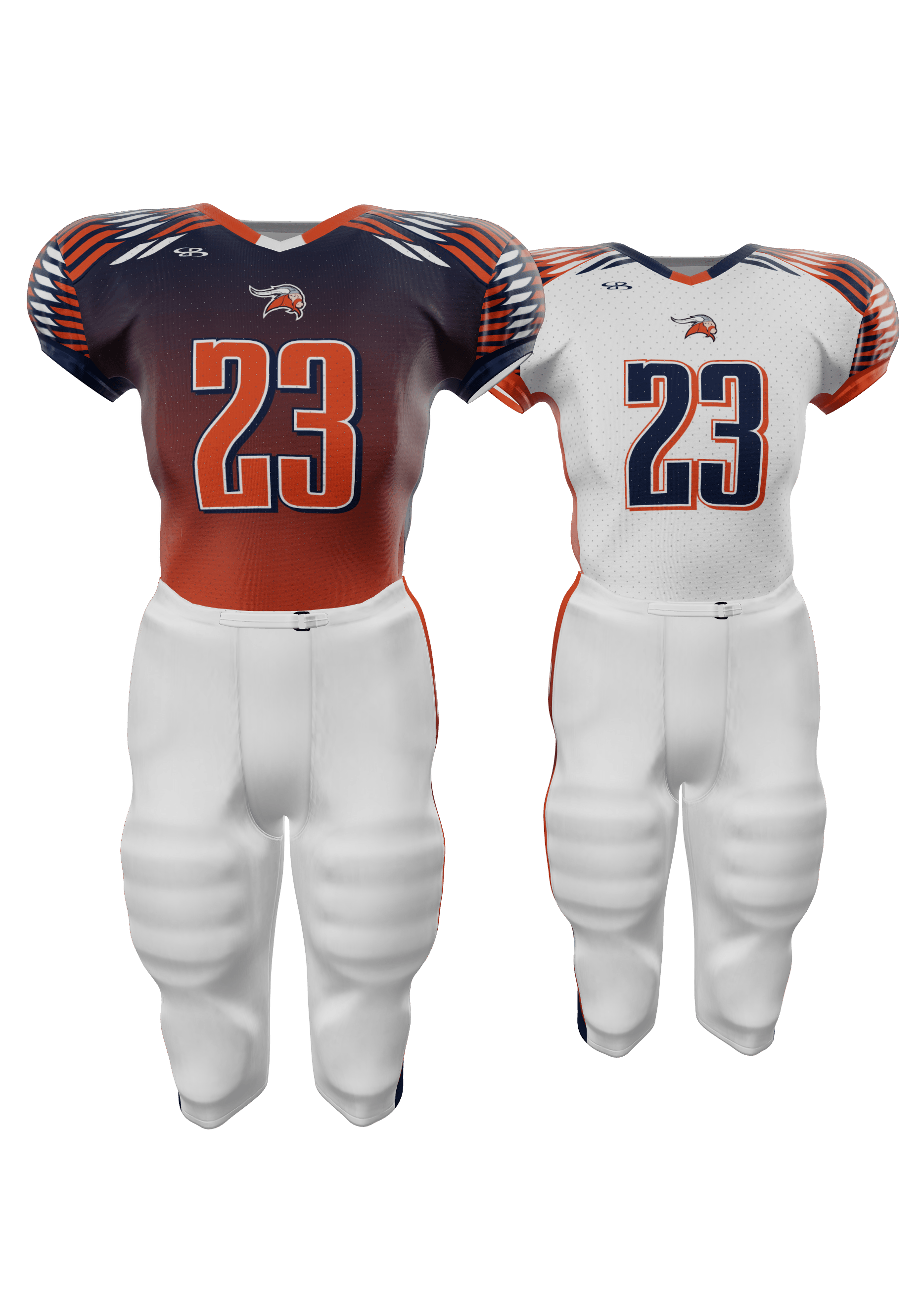 Vikings Reversible Jersey and 200 Series Integrated Pants Front View