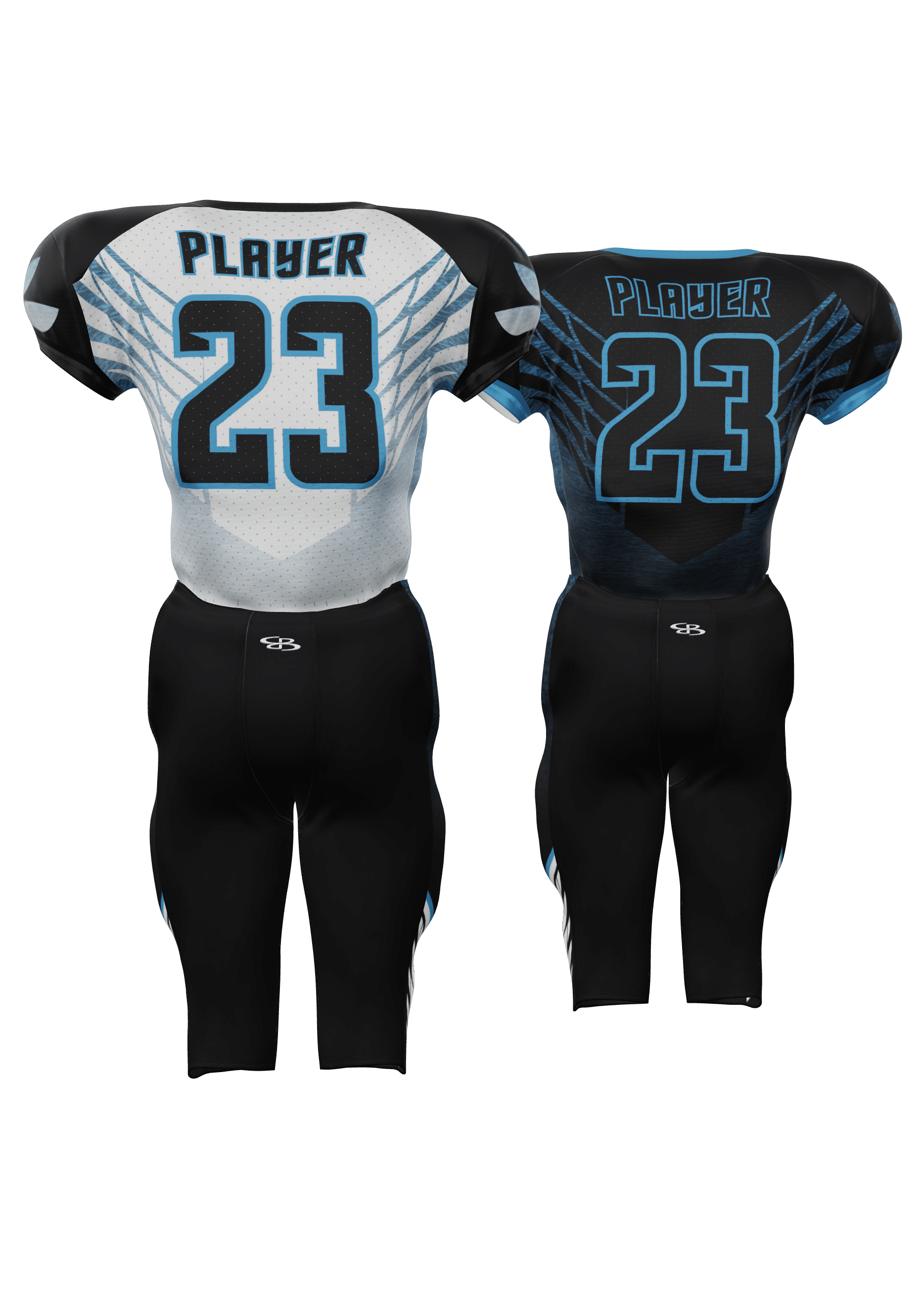 Hawks Reversible Jersey and 200 Series Integrated Pants Back View