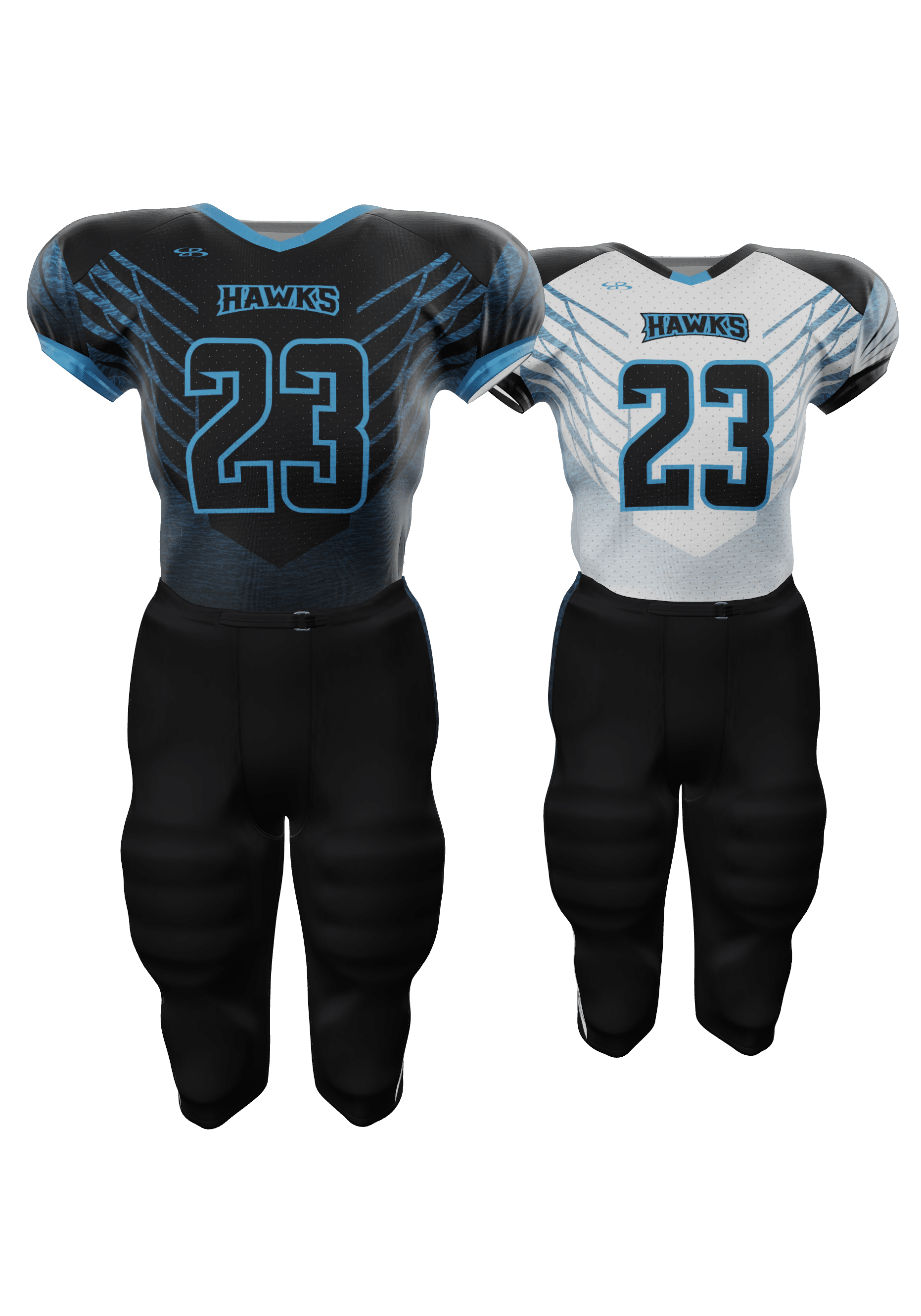 Hawks Reversible Jersey and 200 Series Integrated Pants Front View