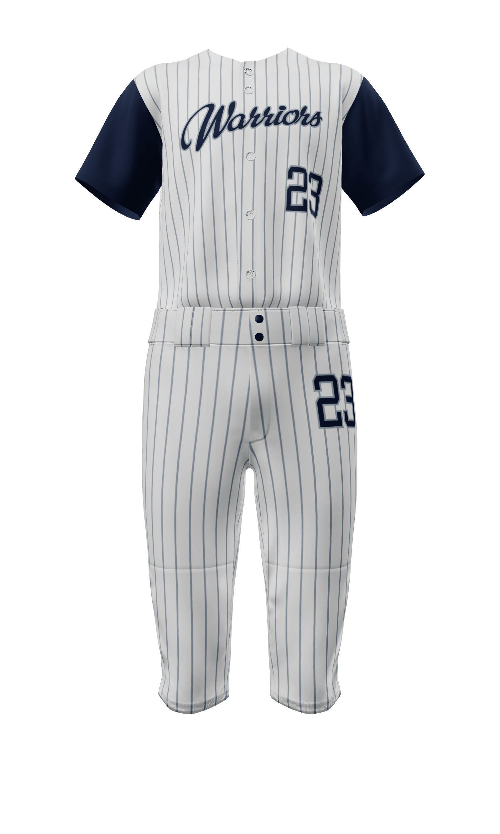 Boys Baseball Uniform Toddler Navy Pinstripe Pants & Jersey 